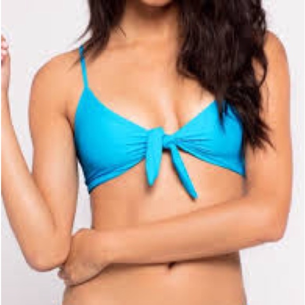 L Space Women's Flashback Blue Turquoise Bikini Top